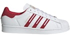 adidas Superstar Cloud Weiß Team Victory Rot Grau