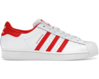 adidas Superstar Cloud White Vivid Red