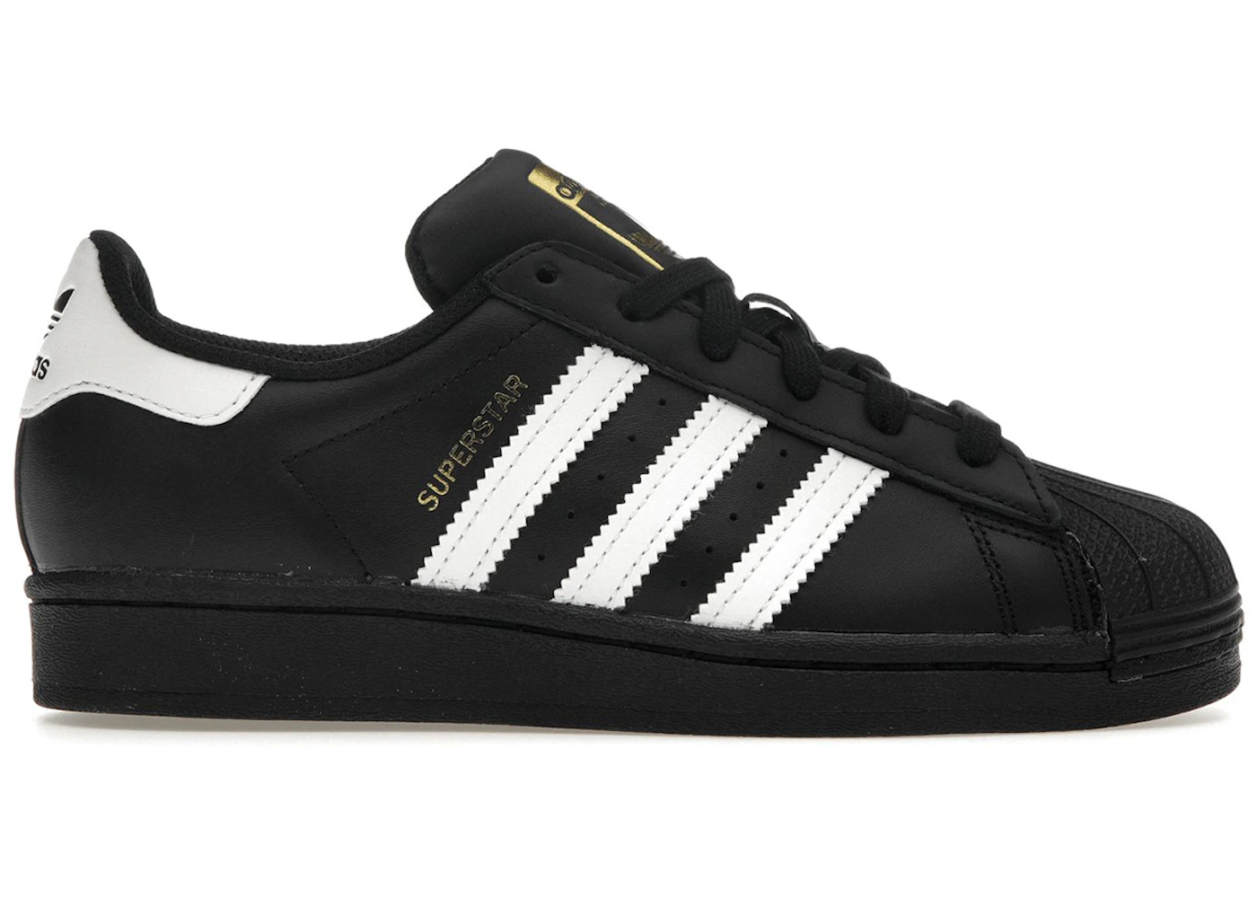 adidas Superstar Core Black Cloud White Gold (GS) - EF5398 - US adidas Superstar Core Black Cloud White Gold (GS) - EF5398 - US