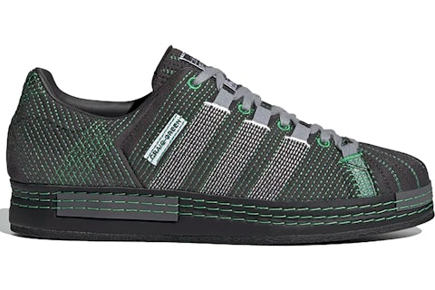 Shoes Superstar Black And Green KicksCrew Adidas Originals