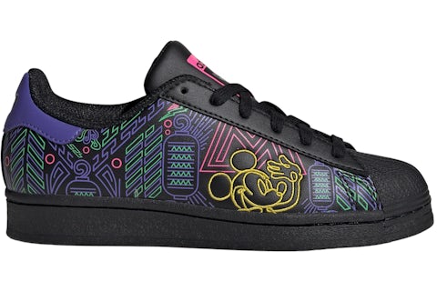 adidas Superstar Disney Mickey Core Black Cloud White Yellow (GS