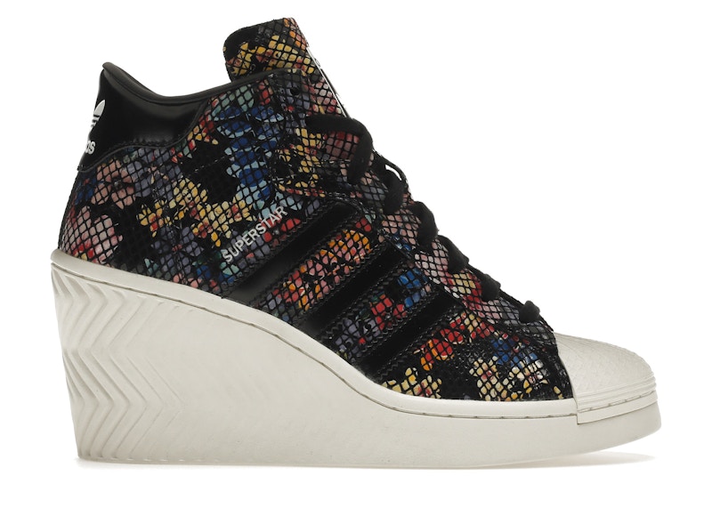 Adidas superstar shop floral preto