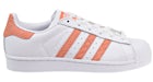 adidas Superstar Footwear White Chalk Coral (Women's)