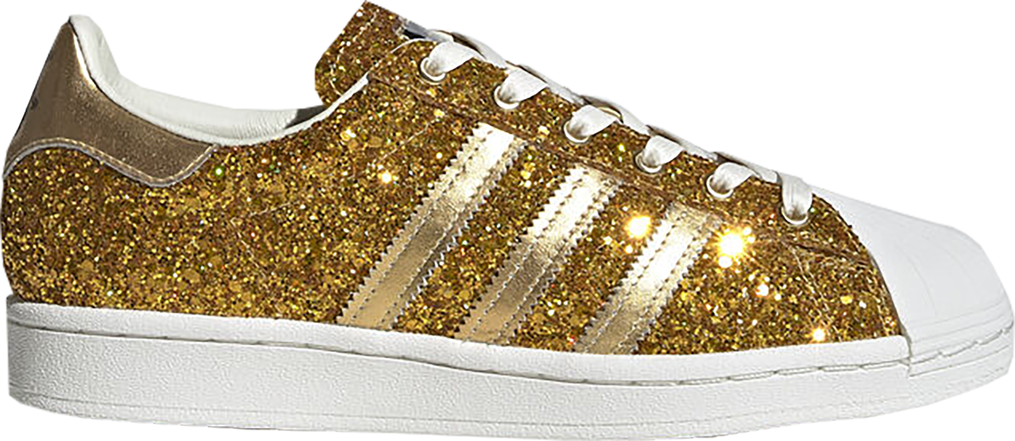 adidas men's originals superstar 2.0 shoes metallic gold/white