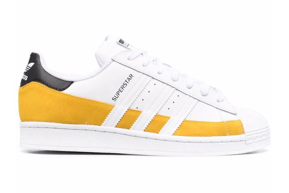 Adidas superstar white yellow Clearance