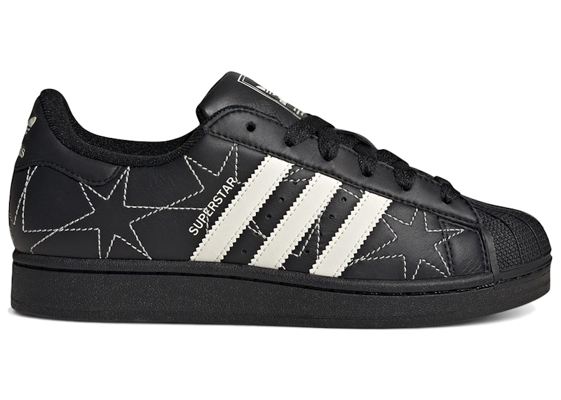 adidas Superstar II Black Cream White Stars (Women's)