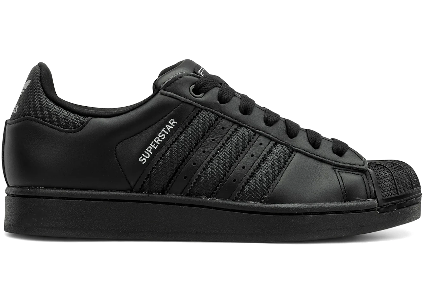 adidas Superstar II Black Mesh Stripes Men's - JQ6344 - US adidas Superstar II Black Mesh Stripes Men's - JQ6344 - US