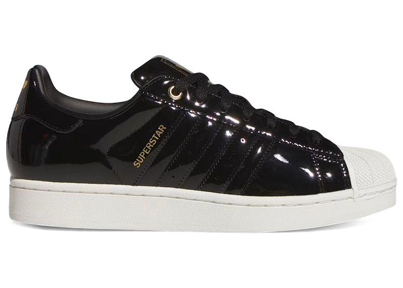 adidas Superstar II Black Patent Off White