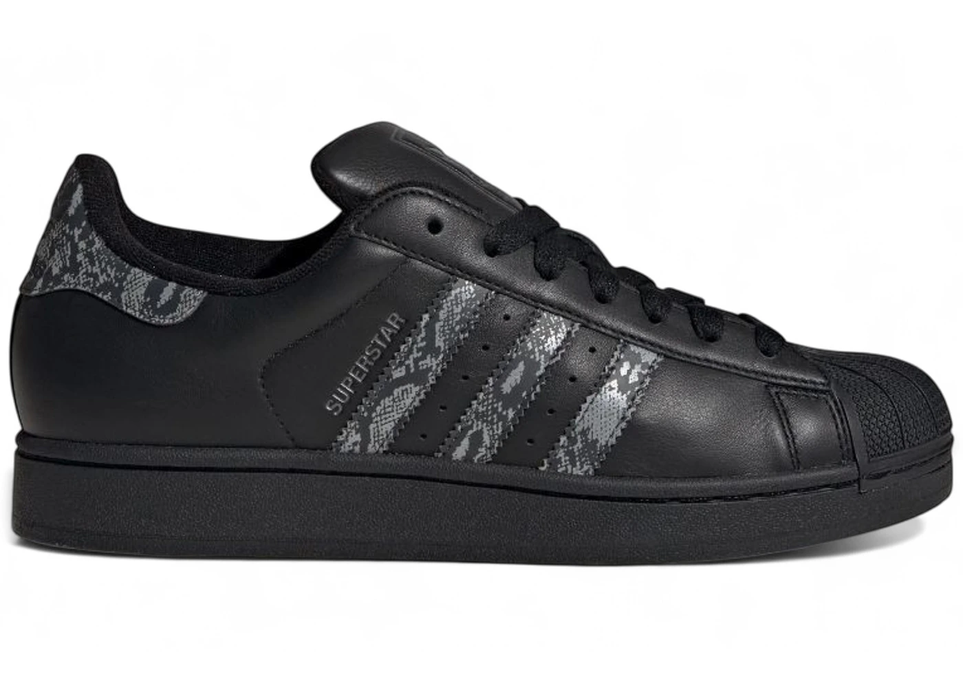 adidas Superstar II Black Snakeskin Reflective Men's JP6058 US
