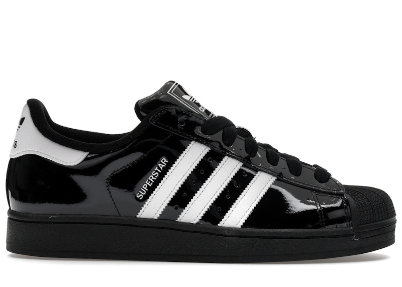 adidas Superstar II Black White Patent Leather
