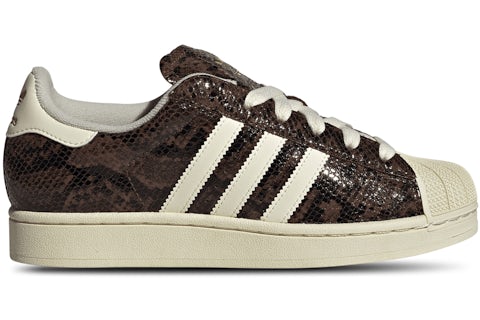 Piel de serpiente Adidas Superstar II, color marrón (para mujer