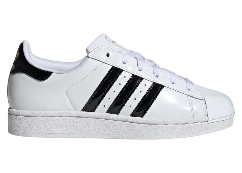 Pre-owned Adidas Originals Superstar Ii (women's) Sneakers In Cloud White/core Black/gold Metallic In Multi