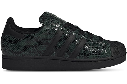 Peau de serpent verte Adidas Superstar II Collegiate (pour femmes