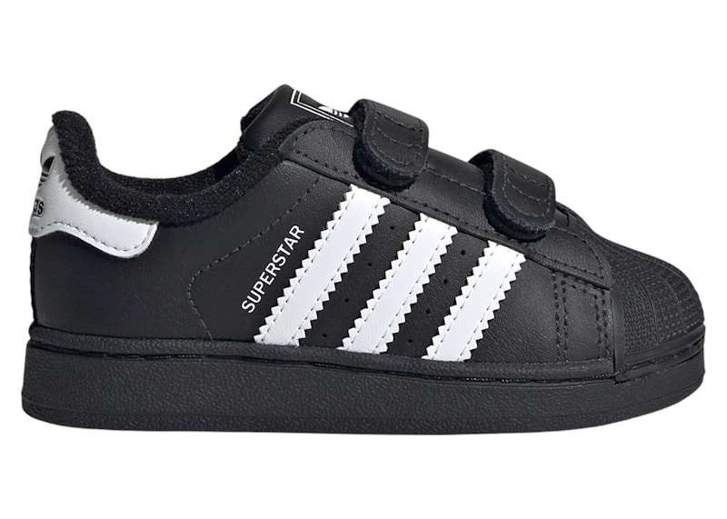 Pre-owned Adidas Originals Superstar Ii Comfort Closure Black Cloud Sneakers In Core Black/cloud White In Multi