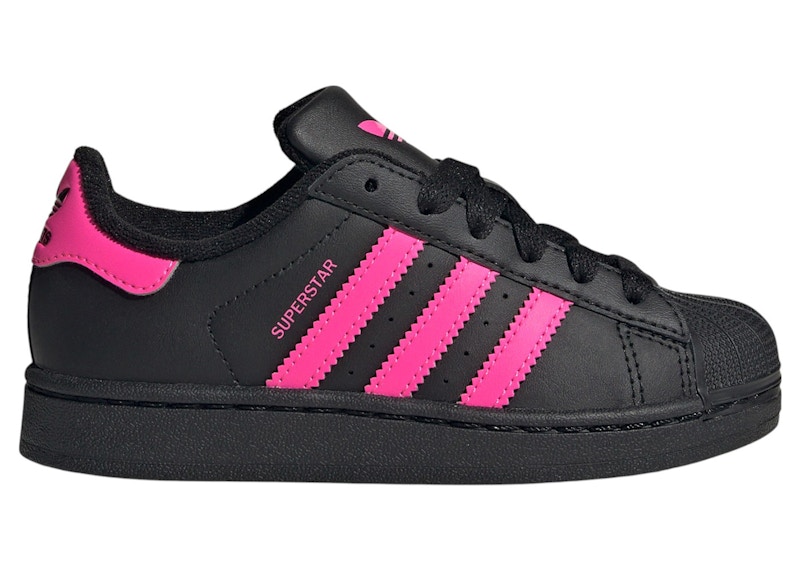 adidas Superstar II Core Black Lucid Pink (PS) - JQ0289 - JP