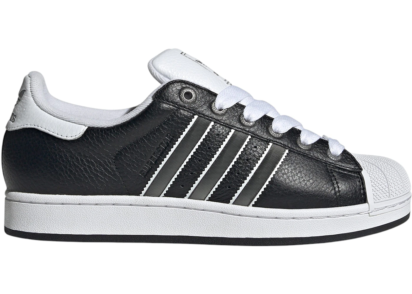 adidas Superstar II Core Black Matte Silver Cloud White Men's