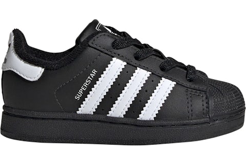 adidas Superstar II Elastic Lace Core Black Cloud White (TD) - IH6482 - US adidas Superstar II Elastic Lace Core Black Cloud White (TD) - IH6482 - US