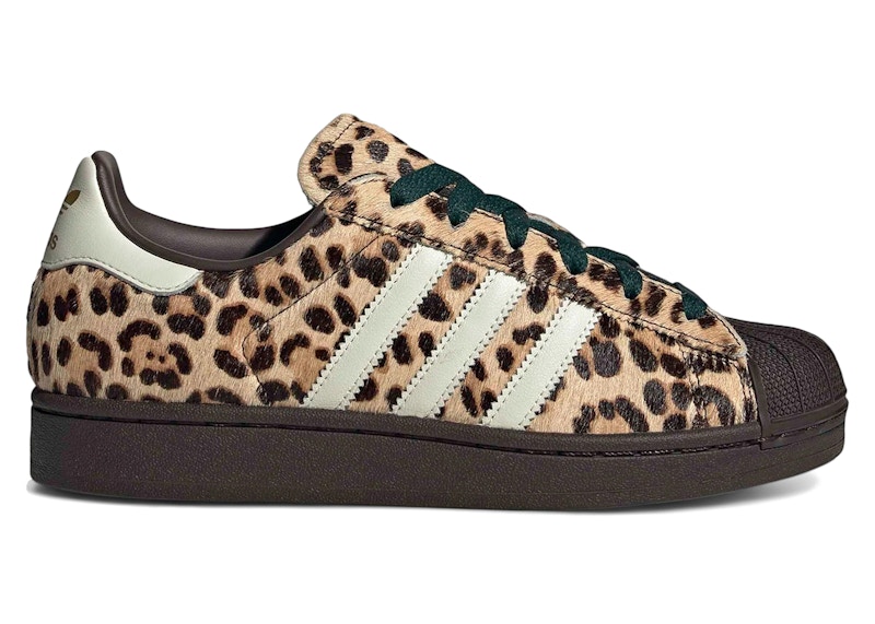 adidas Superstar II Leopard Dark Brown Ivory Womens