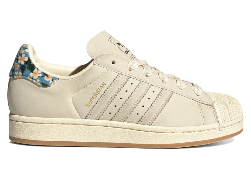 Pre-owned Adidas Originals Superstar Ii Liberty London (women's) Sneakers In Cream White/cloud White/gum