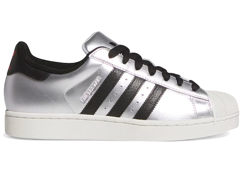 adidas Superstar II Silver Metallic Black