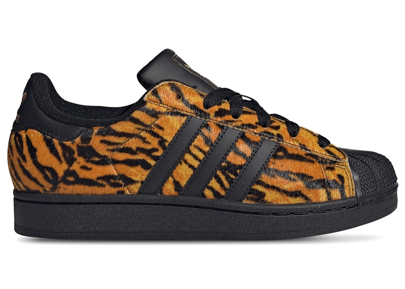 adidas Superstar II Yellow Core Black Gold Metallic (Women's)