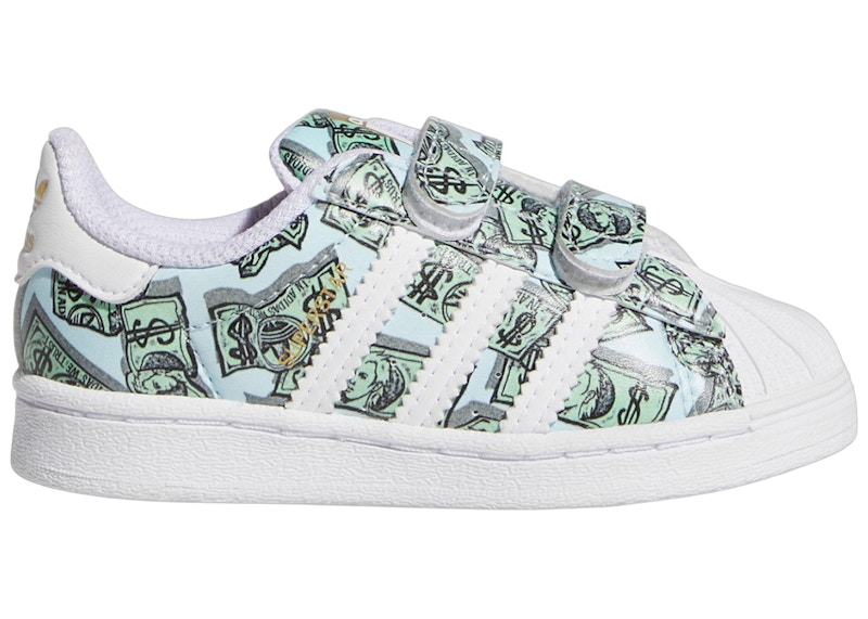 adidas Superstar Jeremy Scott Money Print Cloud White Gold Metallic TD H03655 US