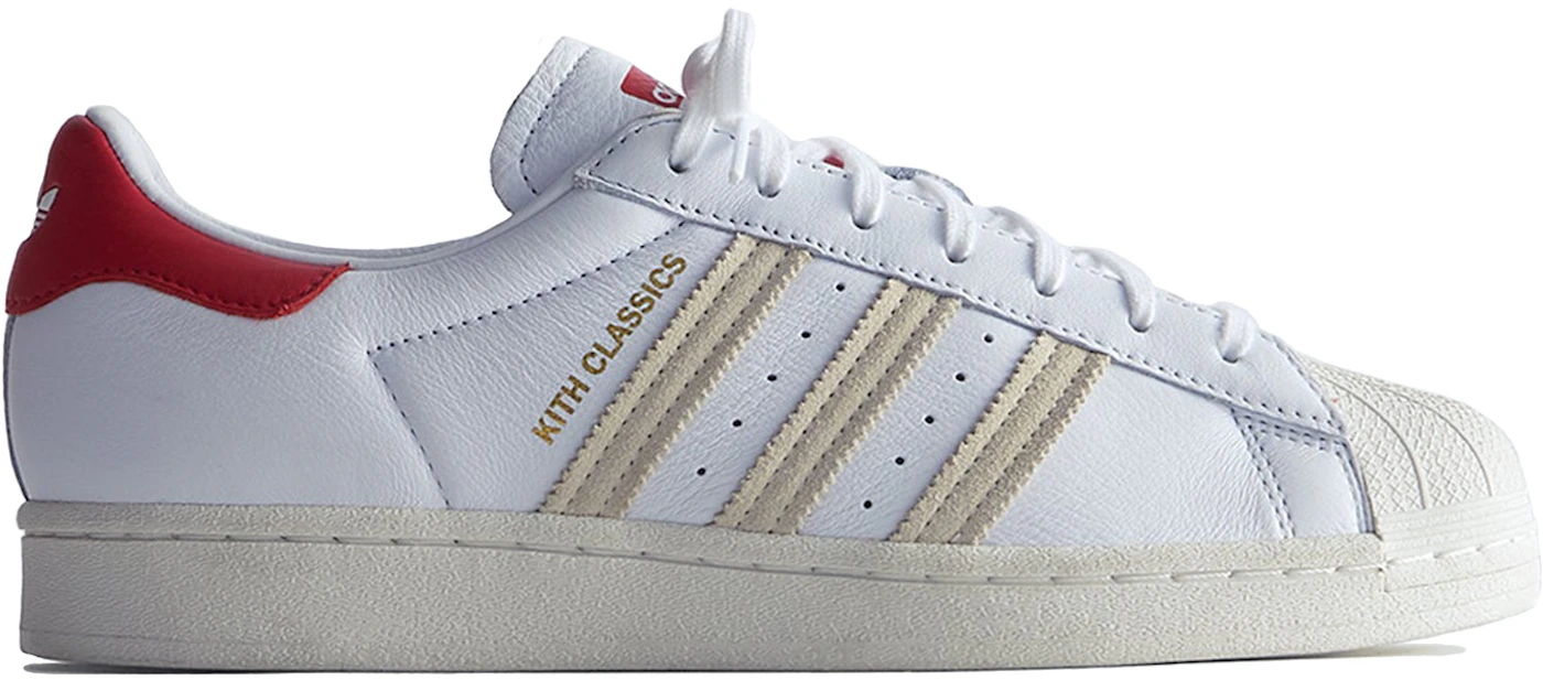 sneeuw krant vals adidas Superstar Kith Classics White Red Men's - GY2543 - US