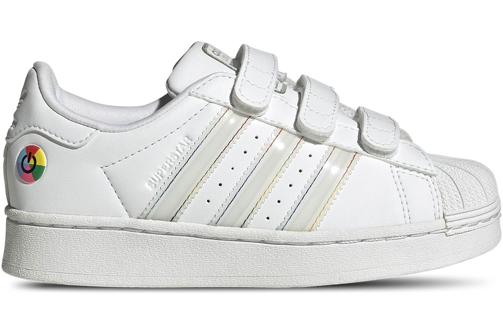 adidas Superstar LED Lights Comfort Closure Cloud White Core Black (PS ...