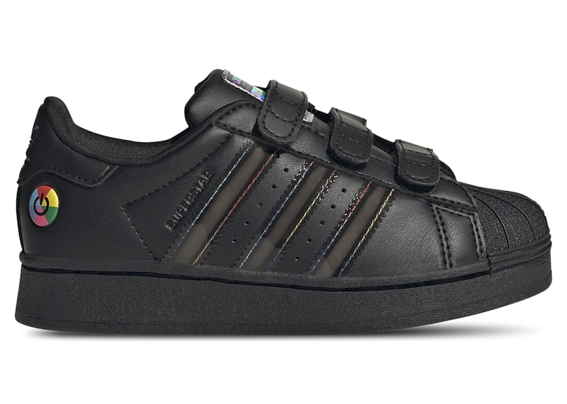 Pre-owned Adidas Originals Superstar Led Lights Comfort Closure Sneakers In Core Black