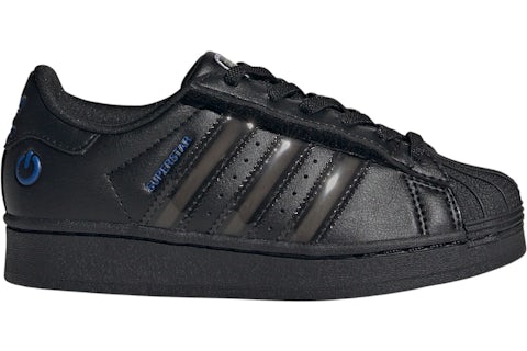 Luces LED Superstar de Adidas, cierre cómodo, núcleo, negro
