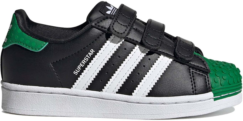 adidas Superstar LEGO Green White (PS) Kids' - GY3325 - US