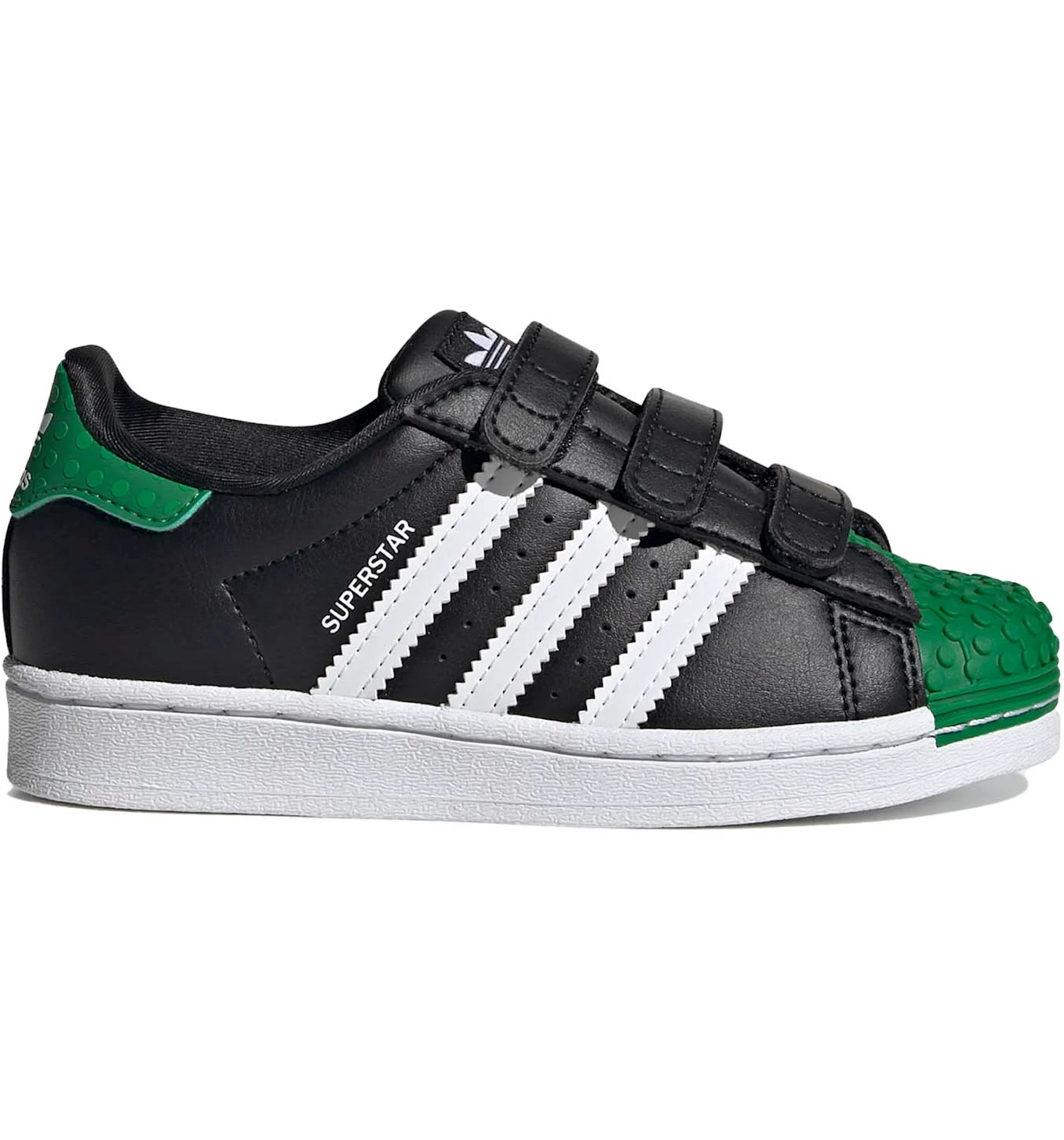 Adidas superstar black and green Clearance