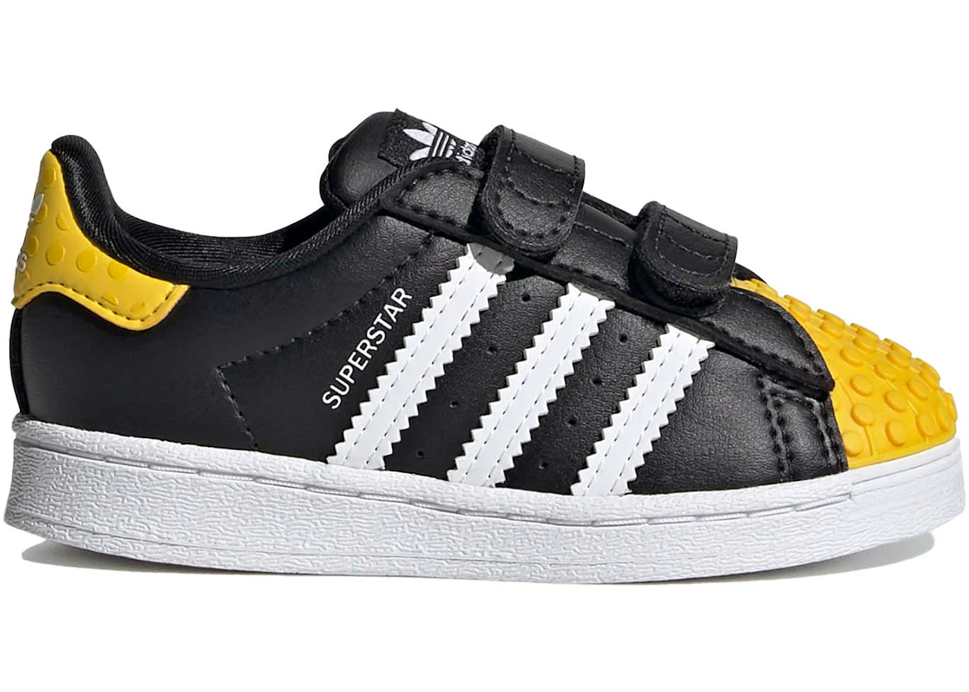 adidas Superstar LEGO Black Yellow White (TD) - GX3384 - US adidas Superstar LEGO Black Yellow White (TD) - GX3384 - US