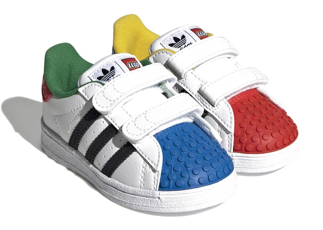 Pre-owned Adidas Originals Adidas Superstar Lego White (td) In Footwear White/core Black/footwear White