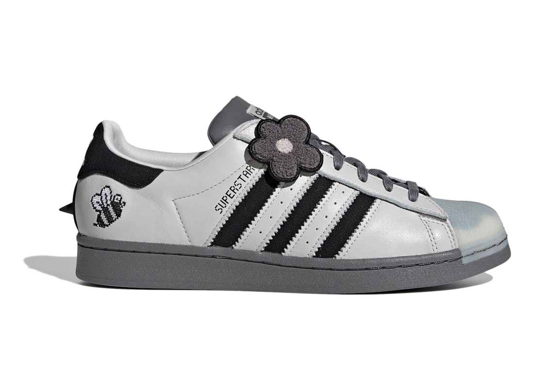Pre-owned Adidas Originals Adidas Superstar Melting Sadness Bee Grey In Grey/black