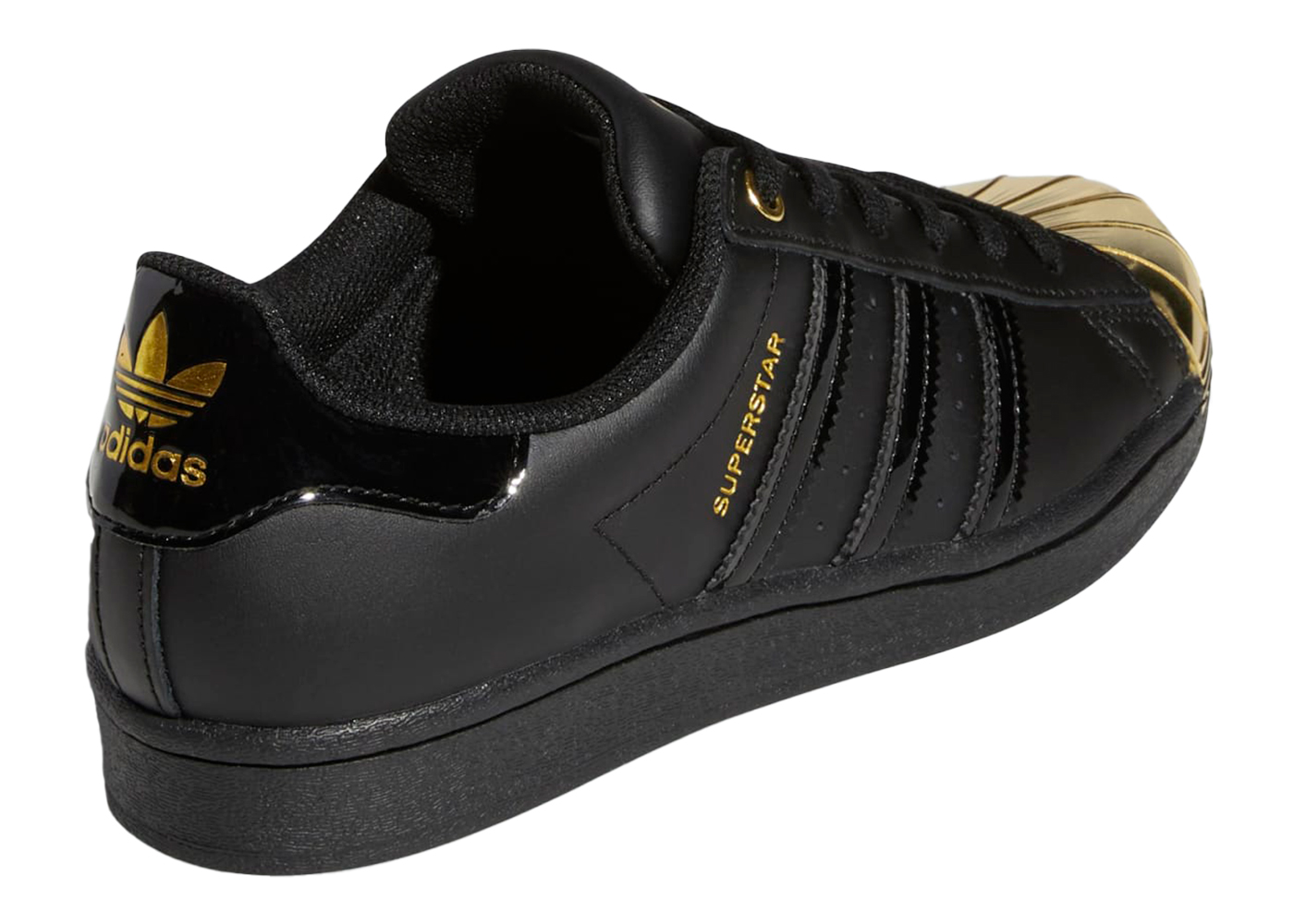 Black and shop gold superstars