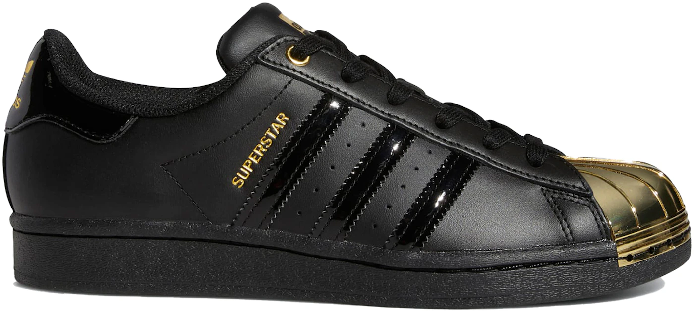 Size 9.5 - adidas Superstar Bonega Low Black Gold Metallic W for