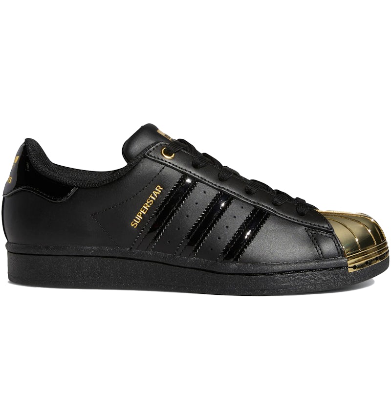 adidas Superstar Metal Toe Black Gold Metallic (Women's) FV3305 US
