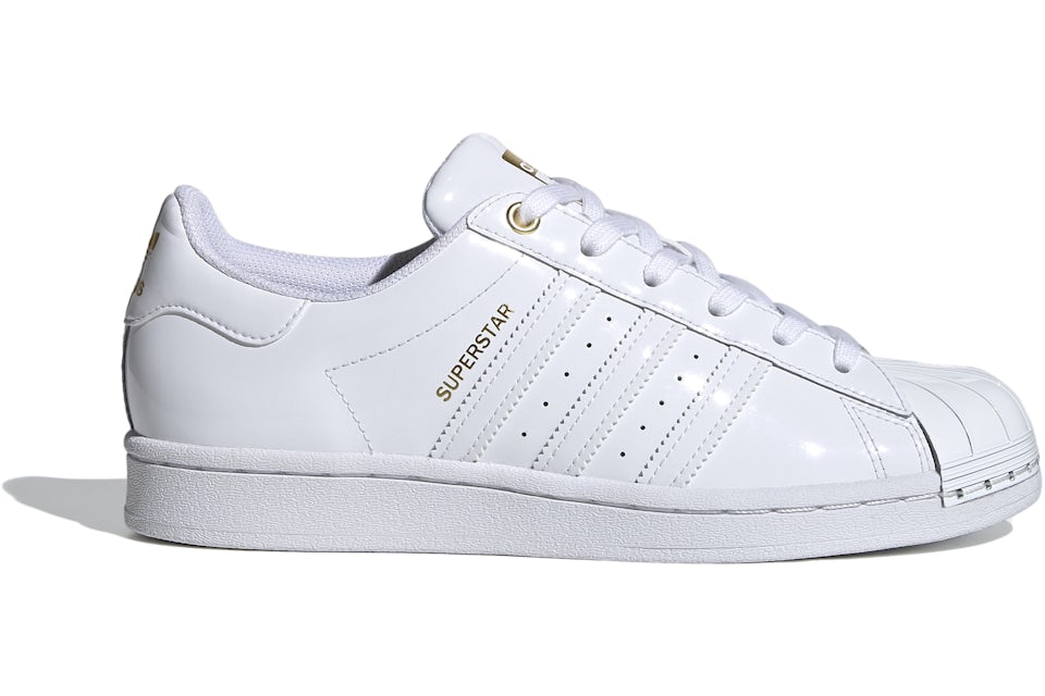 Adidas superstar white metal toe Clearance