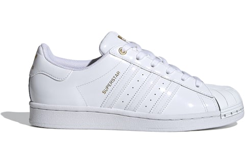 Metallic Womens White Superstars Adidas Superstar Metal Toe Cloud