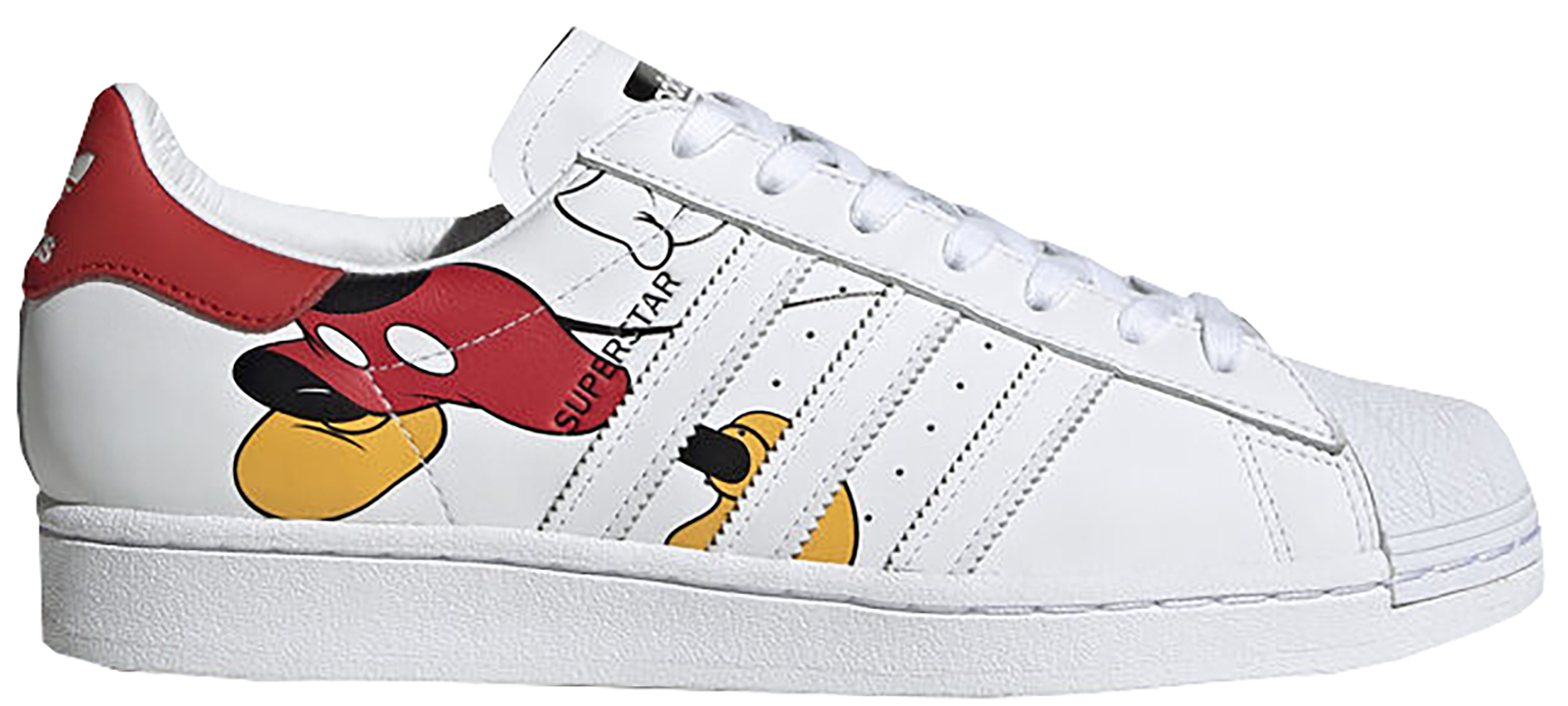 Adidas x Disney Mickey Mouse Superstar Men's Shoes, White, Size: 13