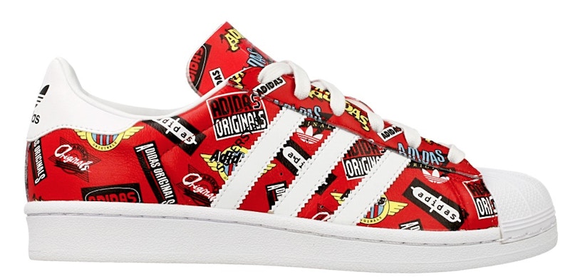 adidas Superstar Nigo Allover Print Red