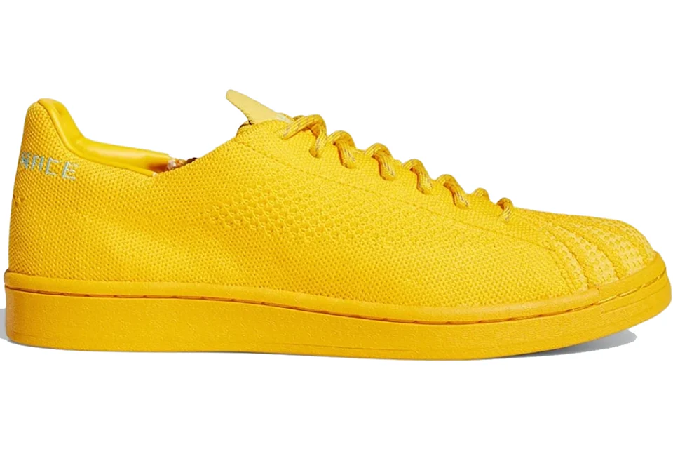 Adidas superstar 80s top primeknit womens yellow