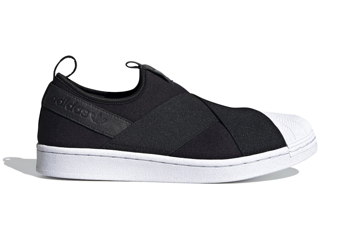 Pre-owned Adidas Originals Adidas Superstar Slip-on Core Black In Core Black/core Black/footwer White