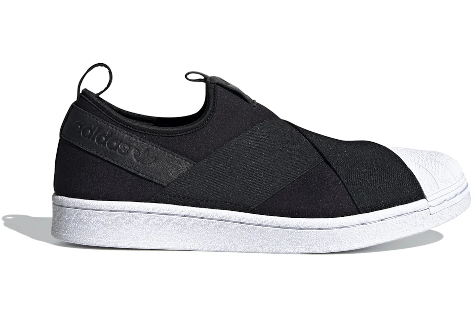 Adidas originals superstar slip on black Clearance