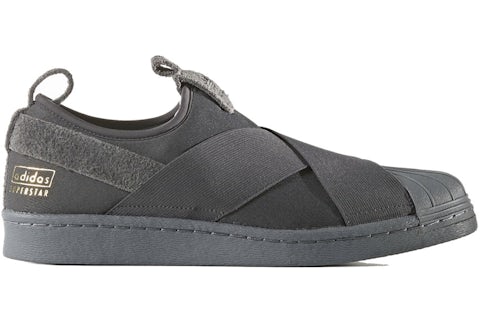 Grey adidas superstar slip on online