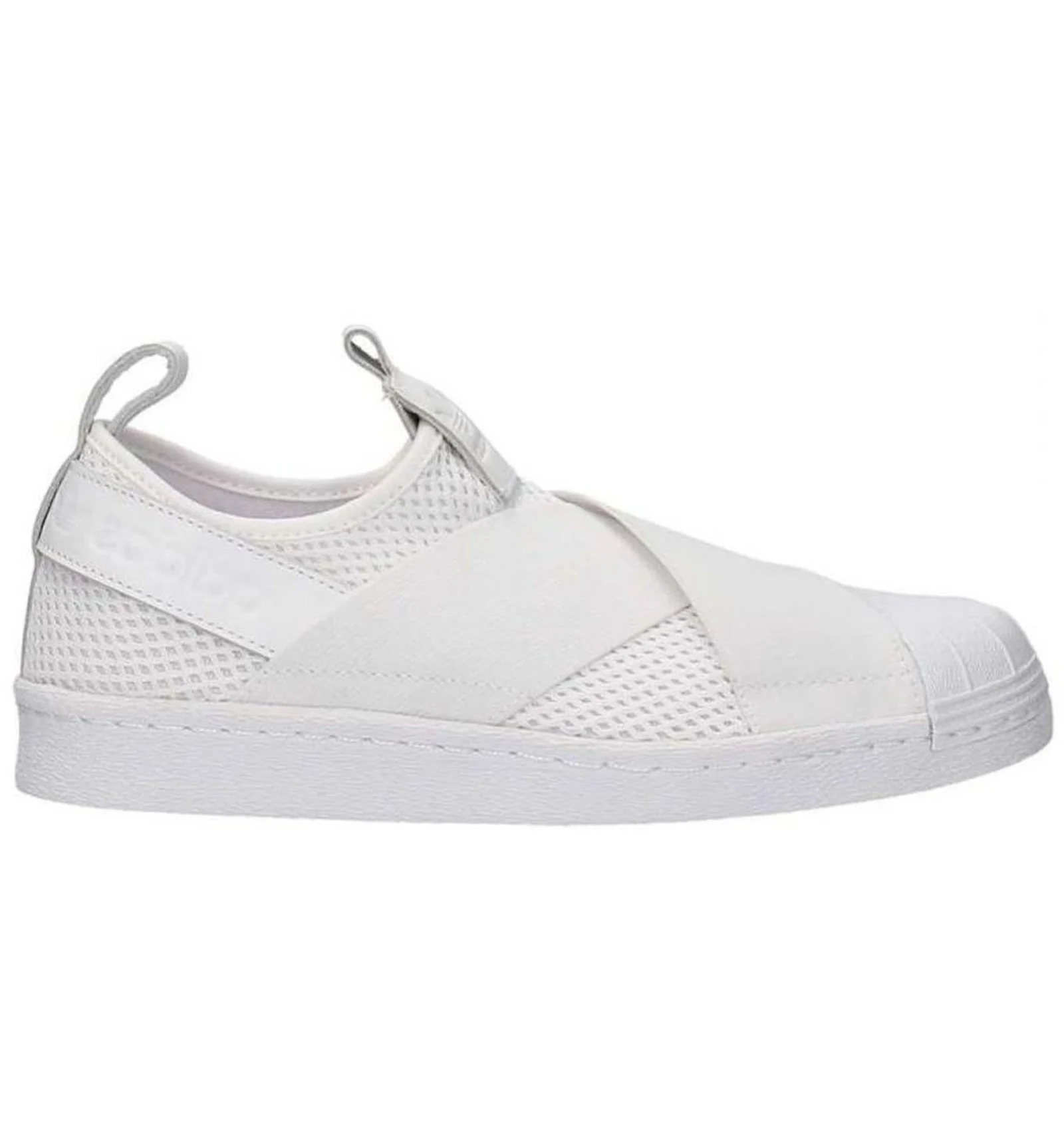 Adidas white superstar slip on Clearance
