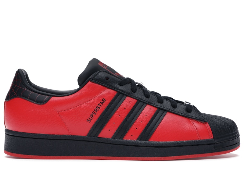 adidas black and red superstar