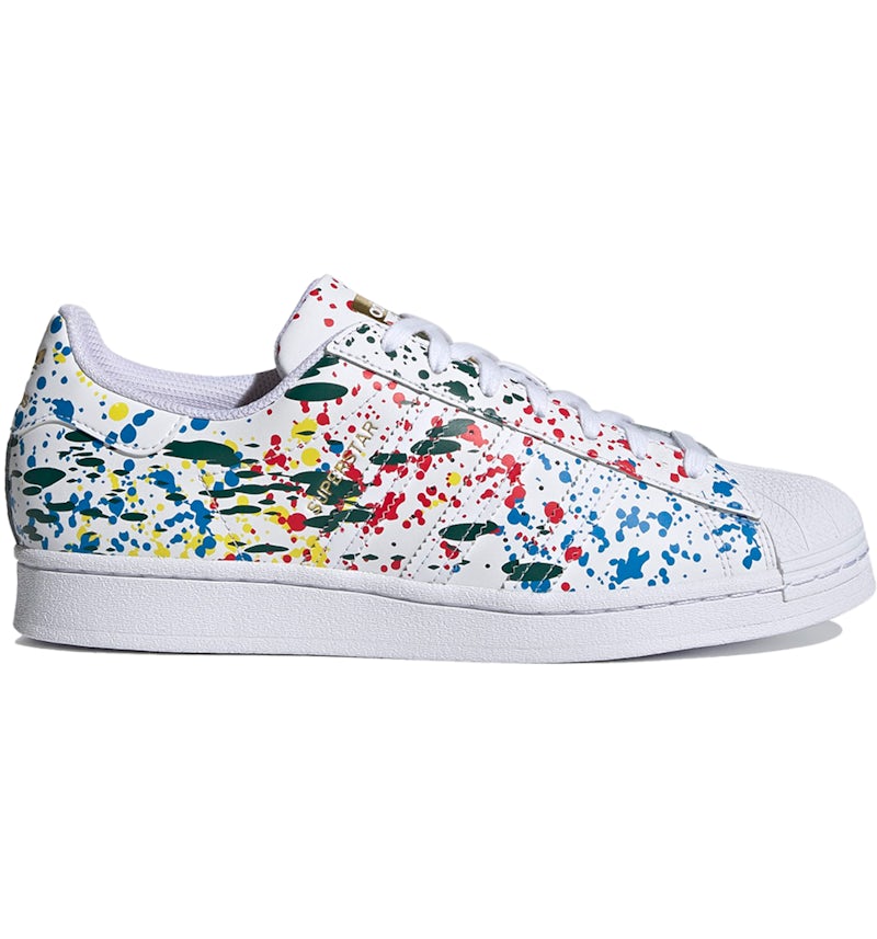 adidas Superstar Splashes, Splatter and Drips White Men's - FX5537 - US adidas Superstar Splashes, Splatter and Drips White Men's - FX5537 - US