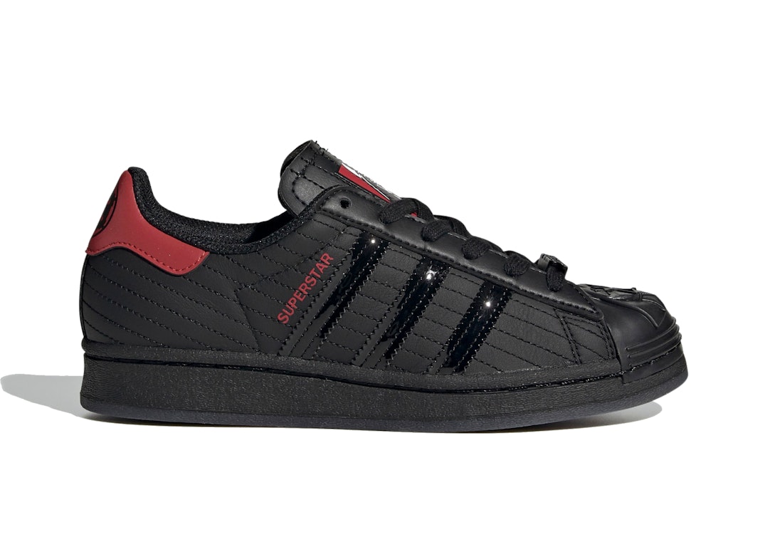 Pre-owned Adidas Originals Adidas Superstar Star Wars Darth Vader (gs) In Core Black/core Black/scarlet